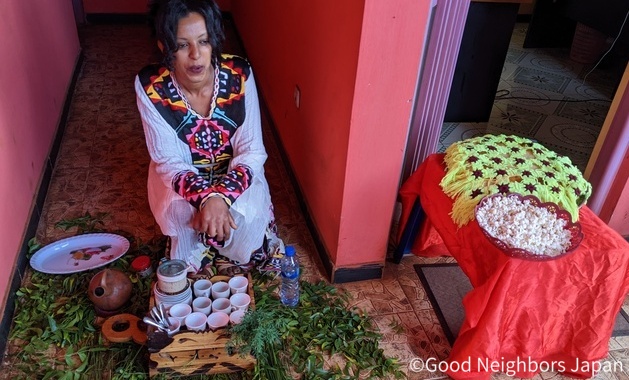 コーヒーとポップコーン