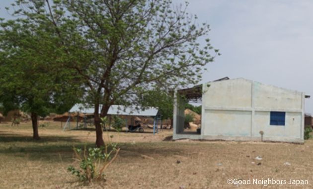 保健センター前の木