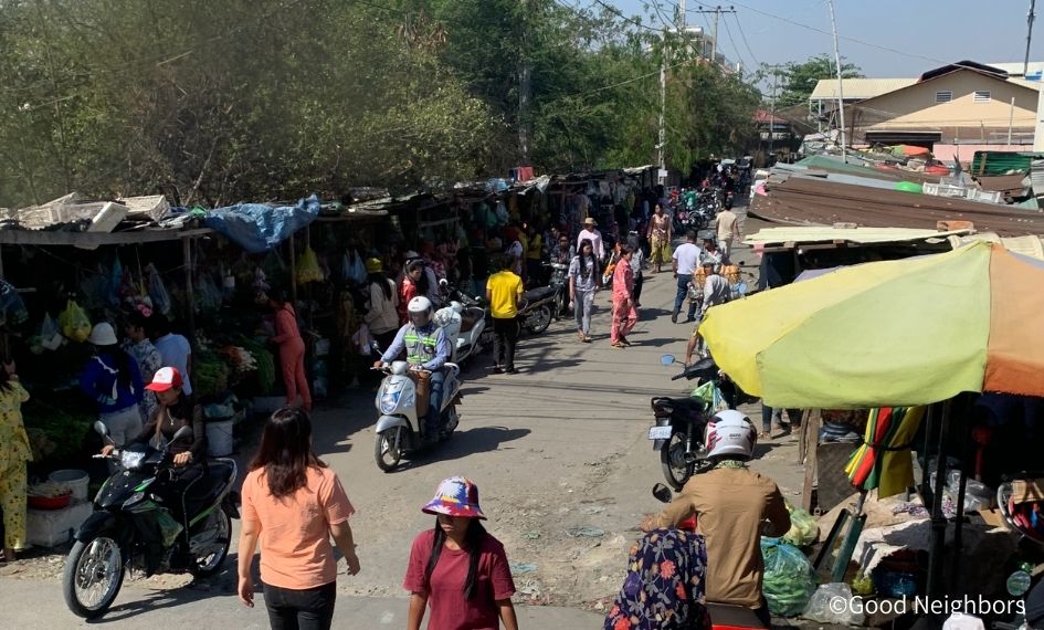 マーケットの様子