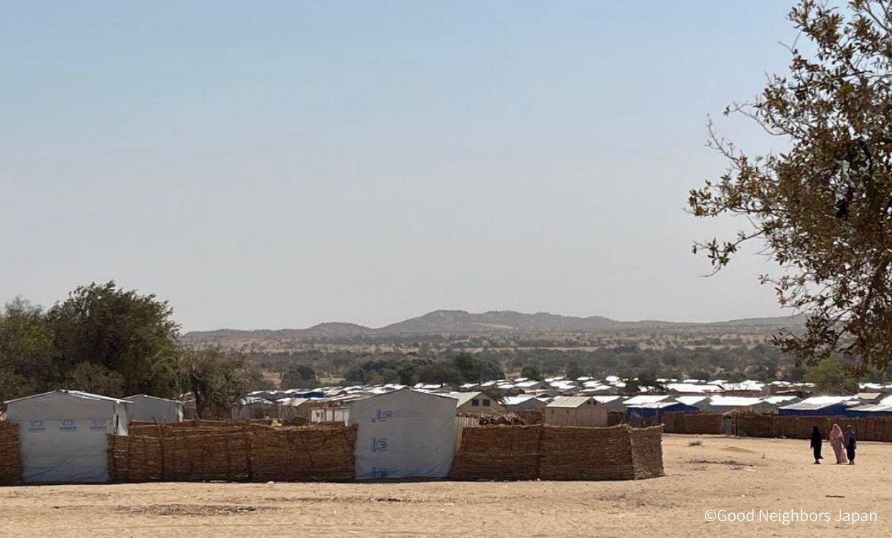 難民キャンプの風景