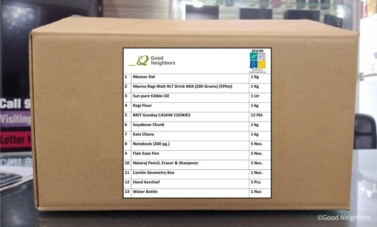 配付キットの箱