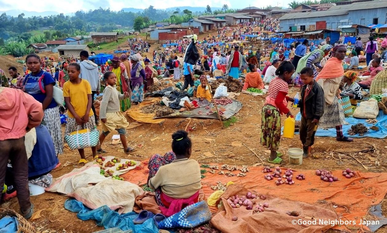 マーケットの様子