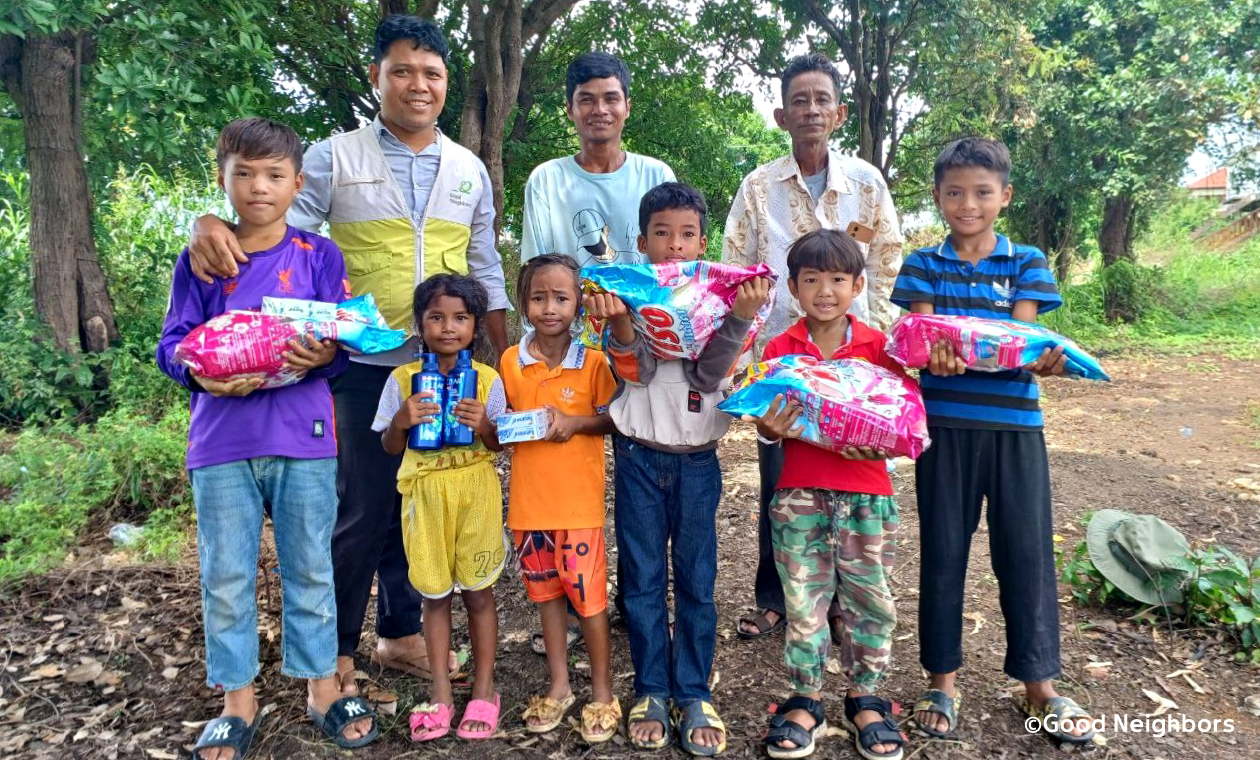 健康診断を受けた子どもたち