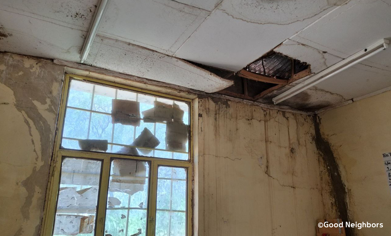 改修が始まったヘルスセンター