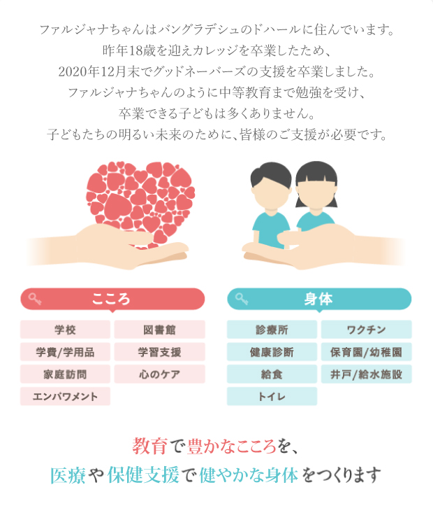 子どもスポンサーになってください