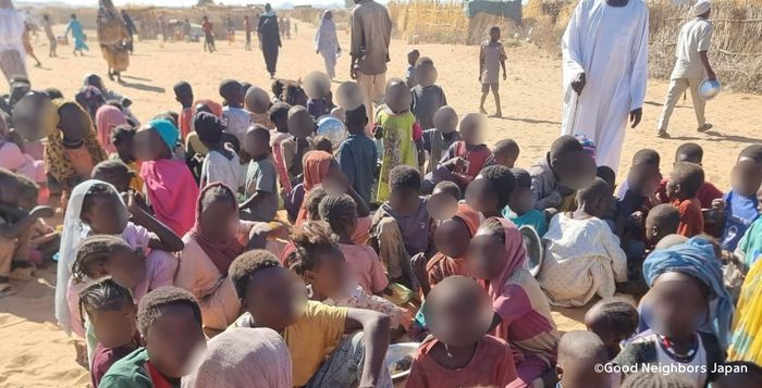 スーダン避難民の様子