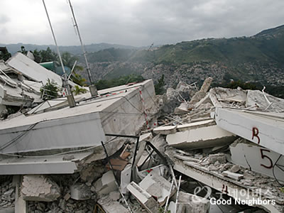 緊急支援を行ったデミアン地域の被災状況