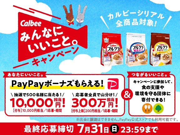 カルビー様 シリアル商品の売り上げの一部を『グッドごはん』へ | 特定 