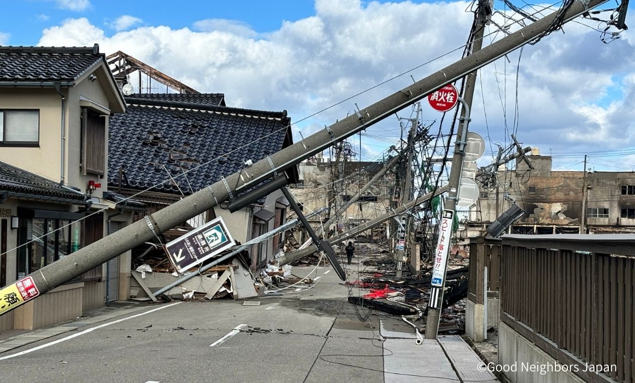令和6年能登半島地震】大きな被害を受けた輪島市にて炊き出しを行い